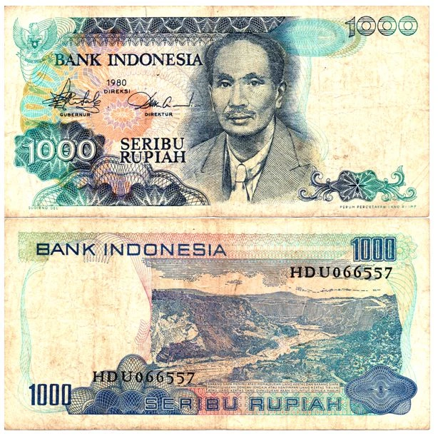Money Changer Kuta Old Rupiah One Thousand PAM Money Changer